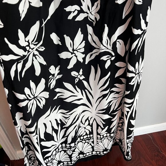 1. State Womens Square-Neck Sleeveless Maxi Boho Dress MEDIUM Floral Black - Picture 3 of 7